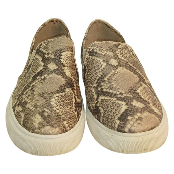 Steve Madden Safari Snake Print Slip-On Sneakers - Size 10 - Picture 3 of 7